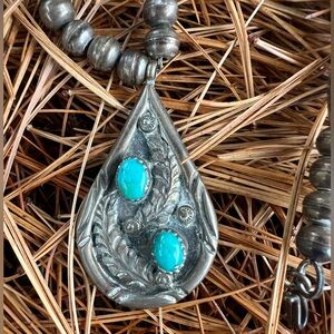 Sterling turquoise E. Becenti necklace